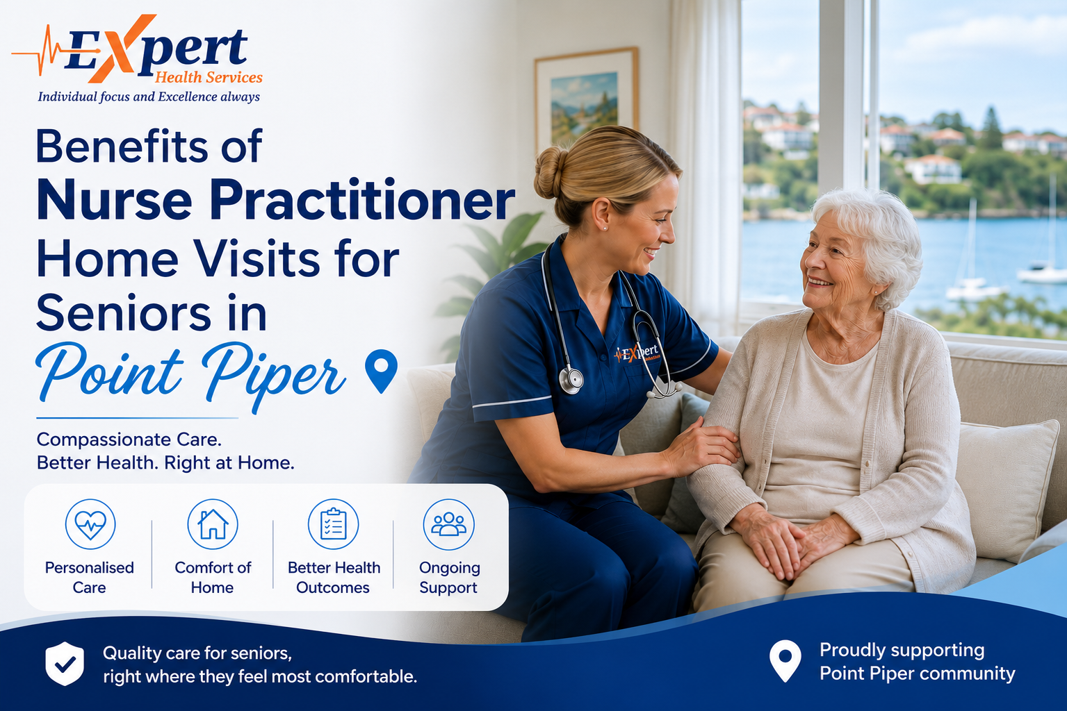 Nurse practitioner home visits Point Piper Sydney - clinical consultation for elderly resident at home